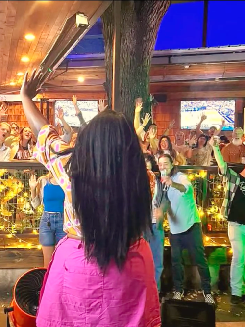 Hello Chaser crowd singing along during a live performance